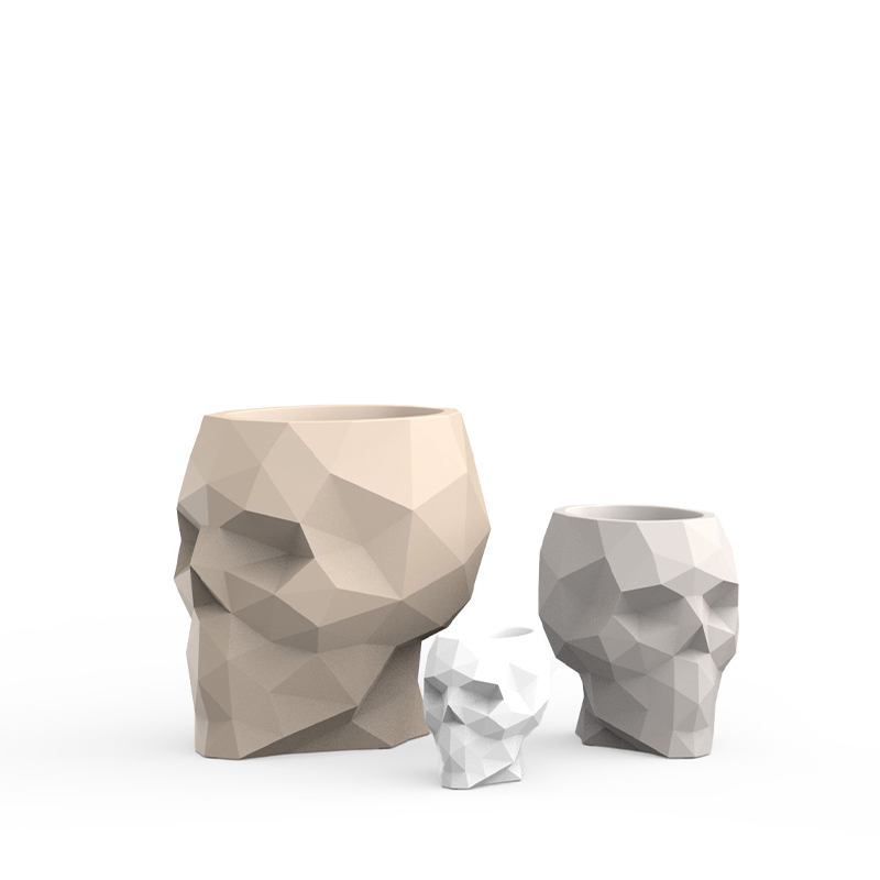 skull planter pot collection
